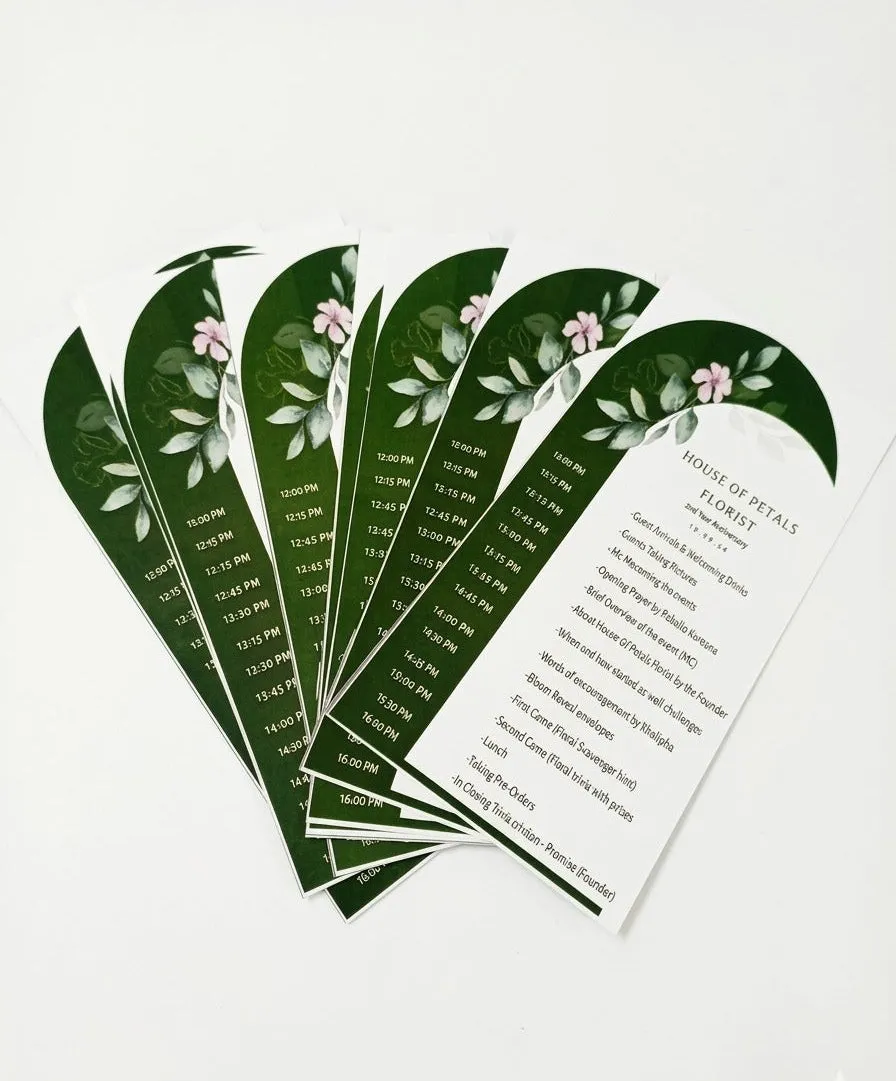 Classic A5 Event Programs