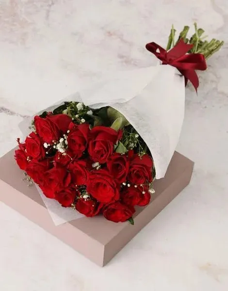 Radiant Red Rose and Million Star Bouquet