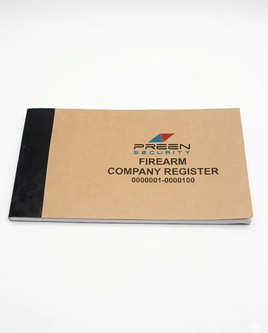 A3 Firearm Company Register 100 Pages (50 Leaves)